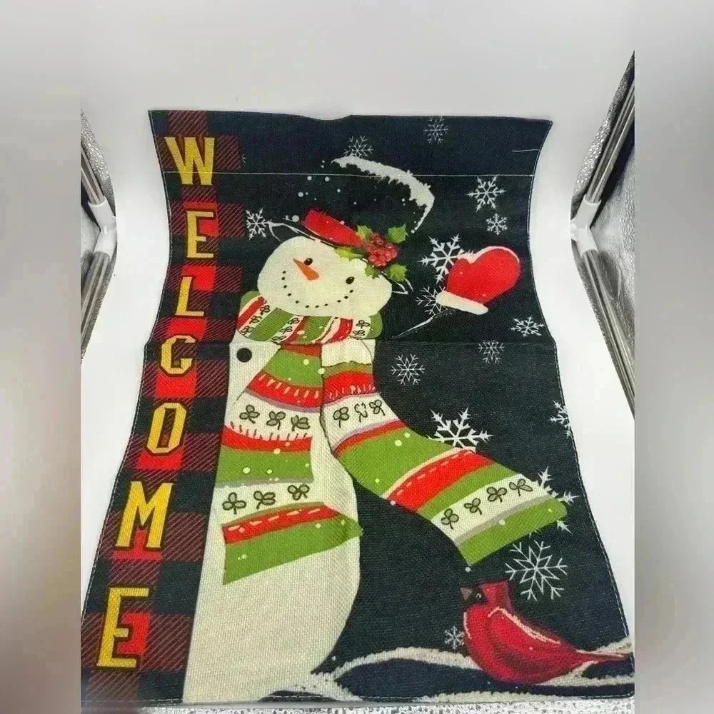 Christmas garden flag